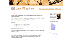 Desktop Screenshot of cornhillsydney.com.au
